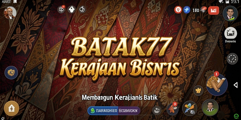 Screenshot gameplay BATIK77 menampilkan interaksi bisnis yang seru.
