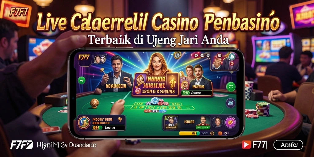Tampilan menarik dari gameplay Live Casino di F7F7.