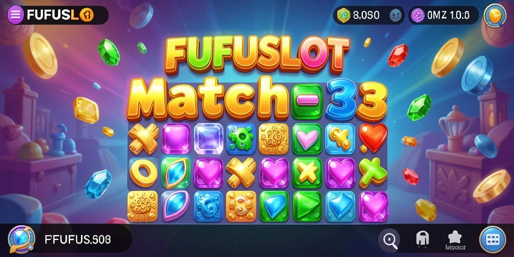 Tampilan gameplay FUFUSLOT yang penuh warna dan seru.
