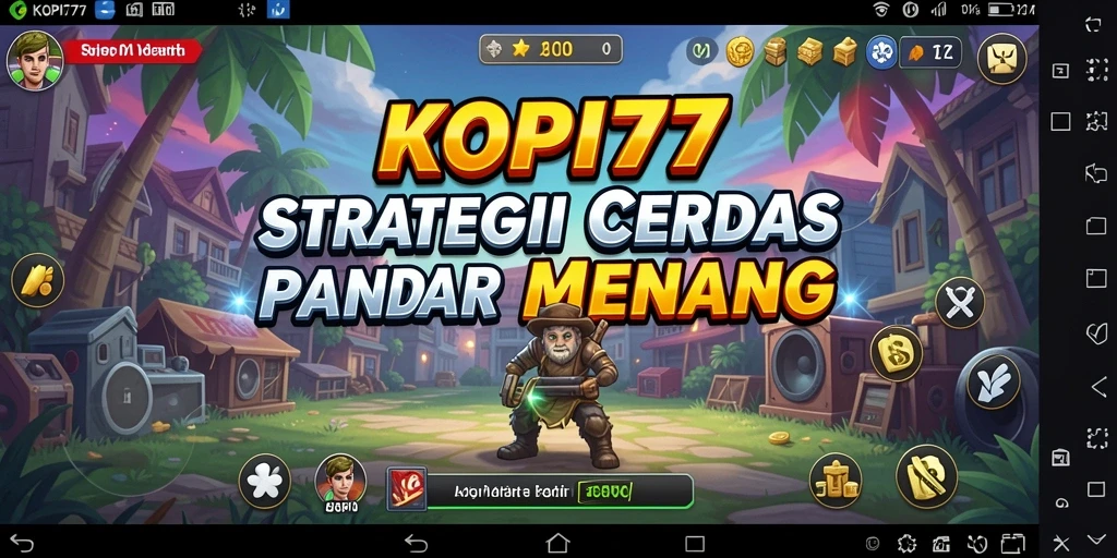 Screenshot utama KOPI77 menampilkan aksi strategi yang mendebarkan.
