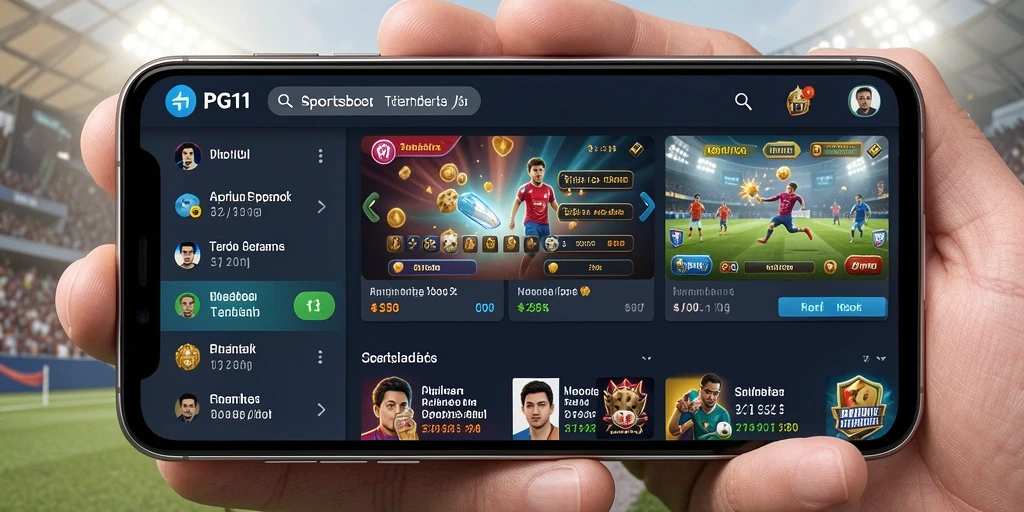 Tampilan gameplay menarik dari PG11 dalam taruhan olahraga.