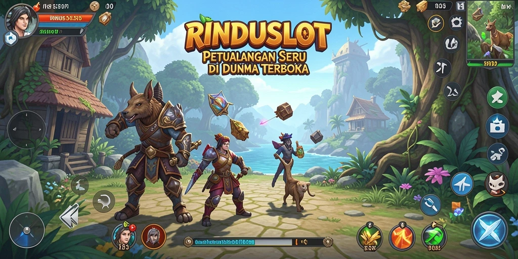 Tampilan gameplay yang menarik dalam dunia terbuka RINDUSLOT.